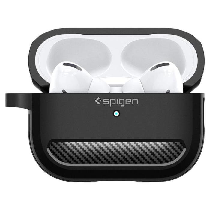 Spigen - Spigen Airpods Pro 1/2 Skal Rugged Armored - Svart