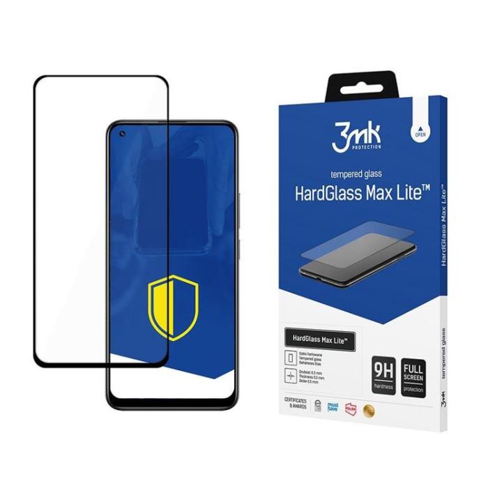 UTGATT1 - 3MK Realme 8 Pro Härdat glas Max Lite - Svart