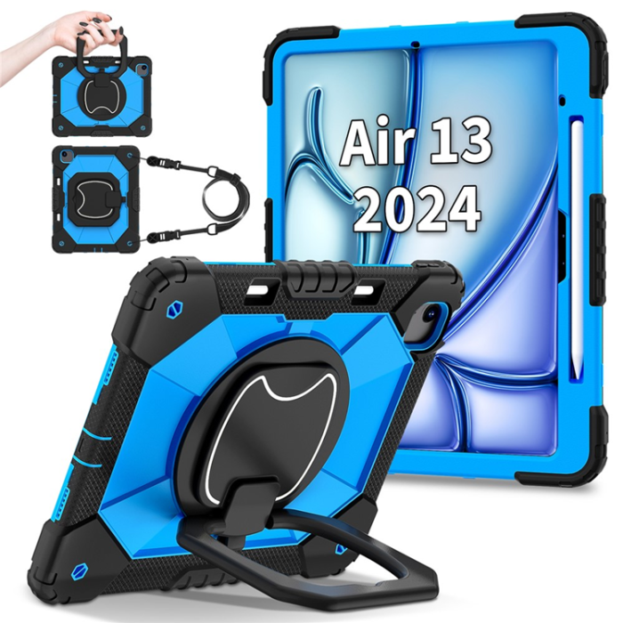 A-One Brand - iPad Air 13(2025/2024) Skal Kickstand - Svart/Blue