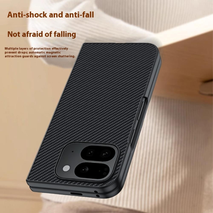 A-One Brand - Google Pixel 10 Pro Fold Mobilskal Carbon Fiber - Svart