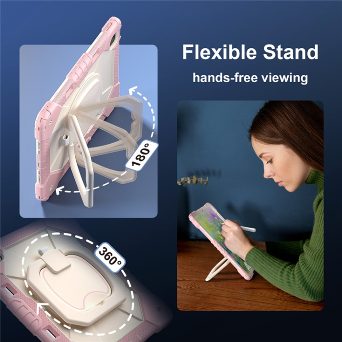 A-One Brand - iPad Air 13(2025/2024) Skal Kickstand - Roséguld/Grå