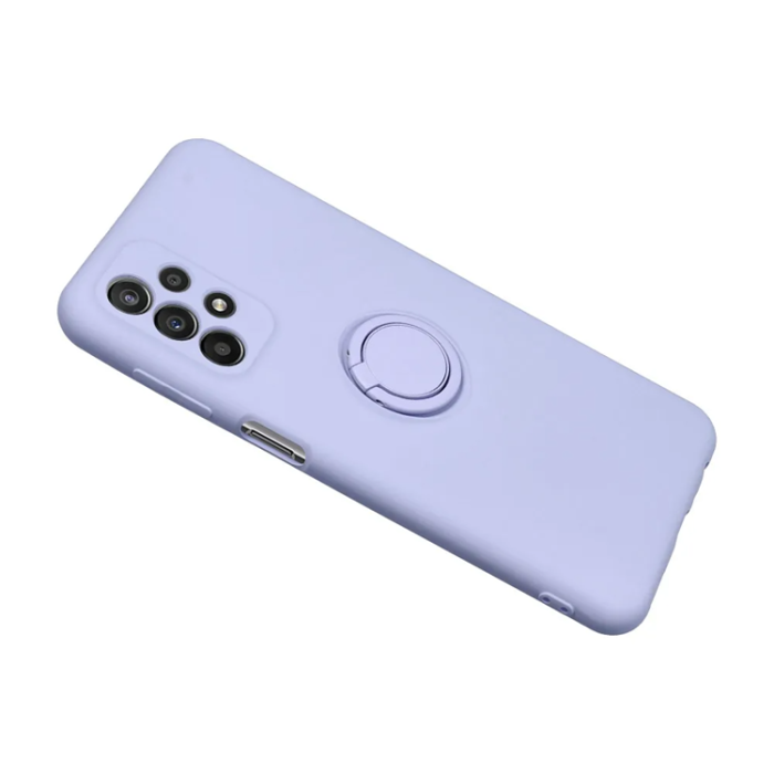 A-One Brand - Galaxy S25 Edge Mobilskal Silikon Ring - Violett