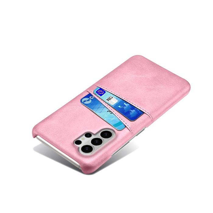 OEM - Mobilskal till Samsung Galaxy S26 Ultra Dual Card Slots Konstläder - Roséguld