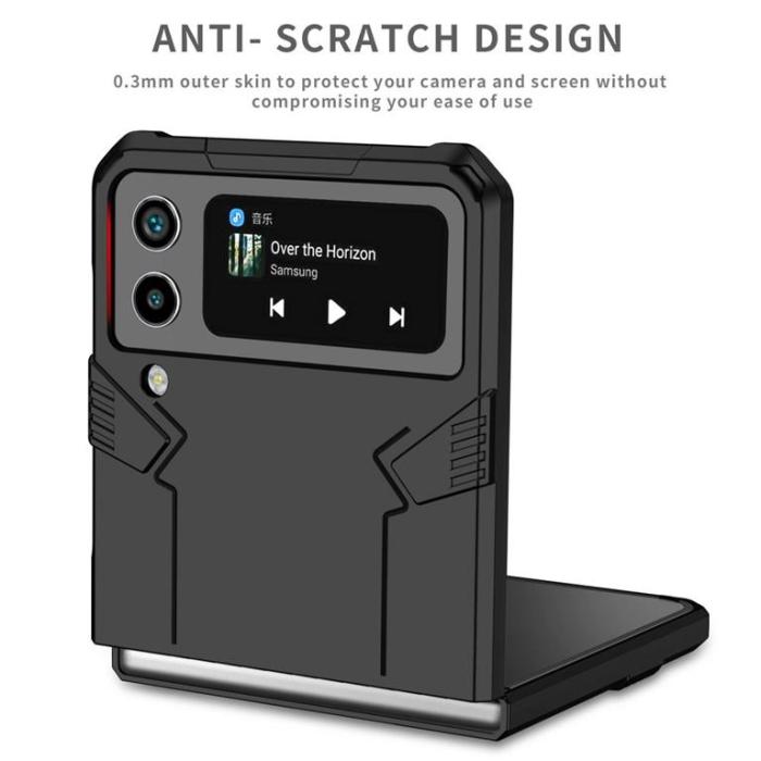 Forcell - Forcell Galaxy Z Flip 3 5G Skal Mecha - Svart