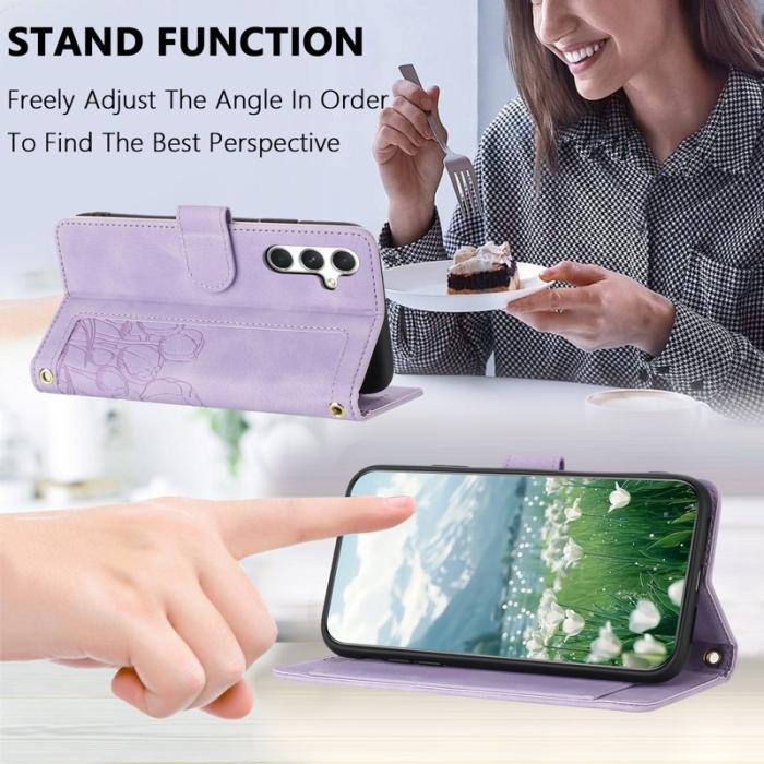 OEM - Tulip Samsung Galaxy S26 Plus Fodral KonstLäder - Lila
