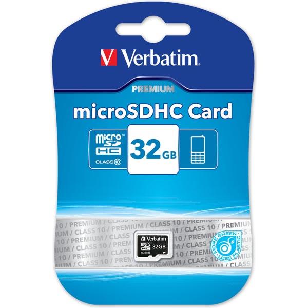 Verbatim minneskort, microSDHC, 32GB, micro Secure Digital High-Capacity, Class | 2353 | AlltMobil