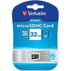 UTAGATT - Verbatim minneskort, microSDHC, 32GB, micro Secure Digital High-Capacity, Class