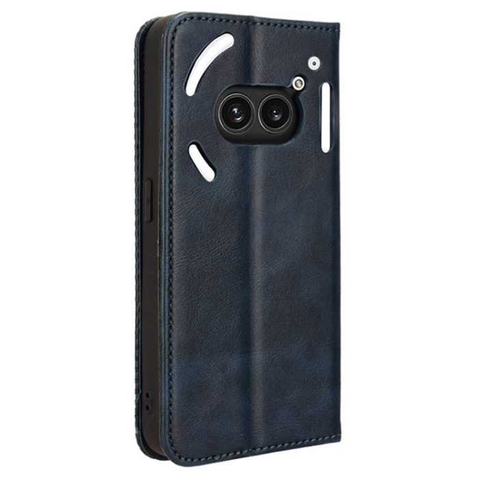 A-One Brand - Nothing Phone (2a) Plus Plånboksfodral Retro Kickstand - Blå