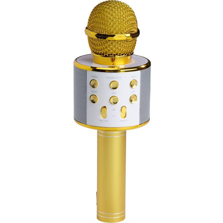 Denver Bluetooth Karaoke Mikrofon med inbyggd högtalare - Guld | 249 | AlltMobil