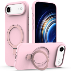 A-One Brand - iPhone Air Mobiskal MagSafe Kickstand PC + Silikon - Grå Rosa