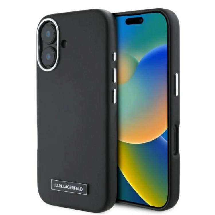 Karl Lagerfeld iPhone 16 Mobilskal MagSafe FW Metal Plate | 2353 | AlltMobil