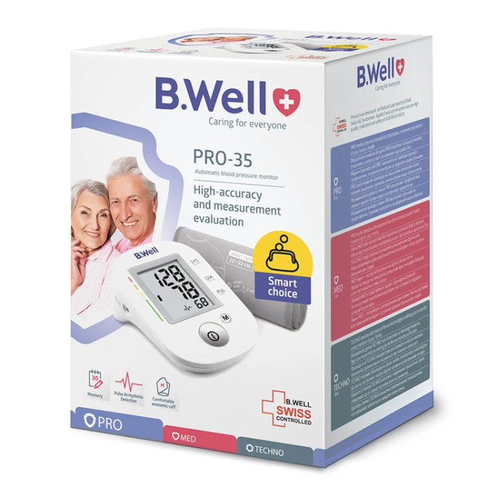B.WELL - B.WELL Blodtrycksmätare Pro-35 M-L Manschett Adapter, 30 Mem