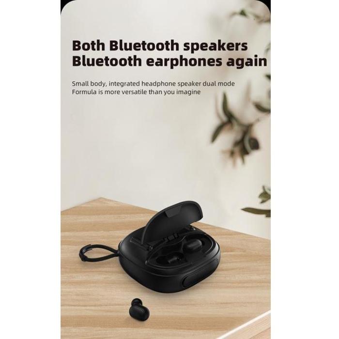A-One Brand - T&G TG813 2-i-1 TWS Trådlös Högtalare Bluetooth Hörlurar - Svart