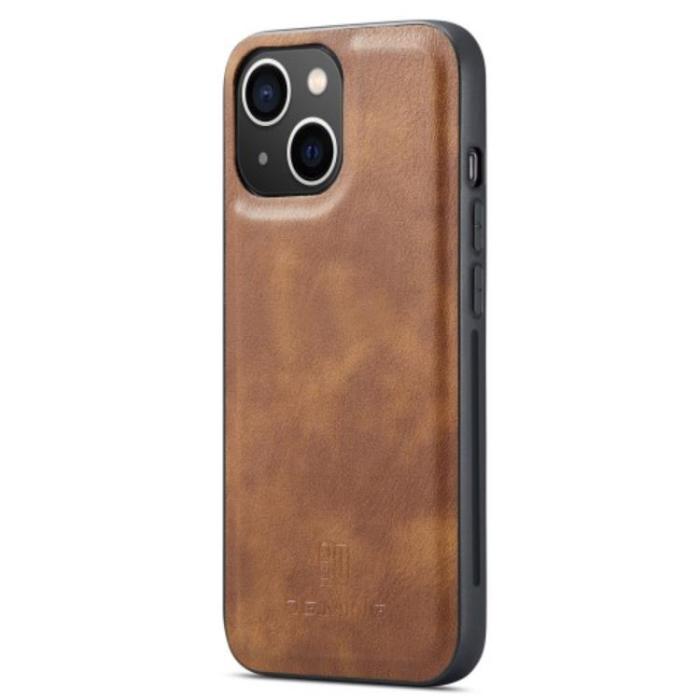 DG.MING - DG.MING iPhone 14 Plus Plånboksfodral Split Detachable Flip - Brun