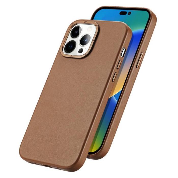 Dux Ducis - Dux Ducis iPhone 14 Pro Max Skal MagSafe Grit - Brun
