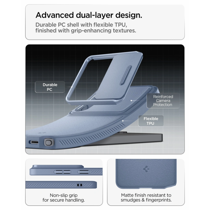 Spigen - Spigen Mobilskal För Galaxy S26 Ultra Optik Armor - Ljusblå
