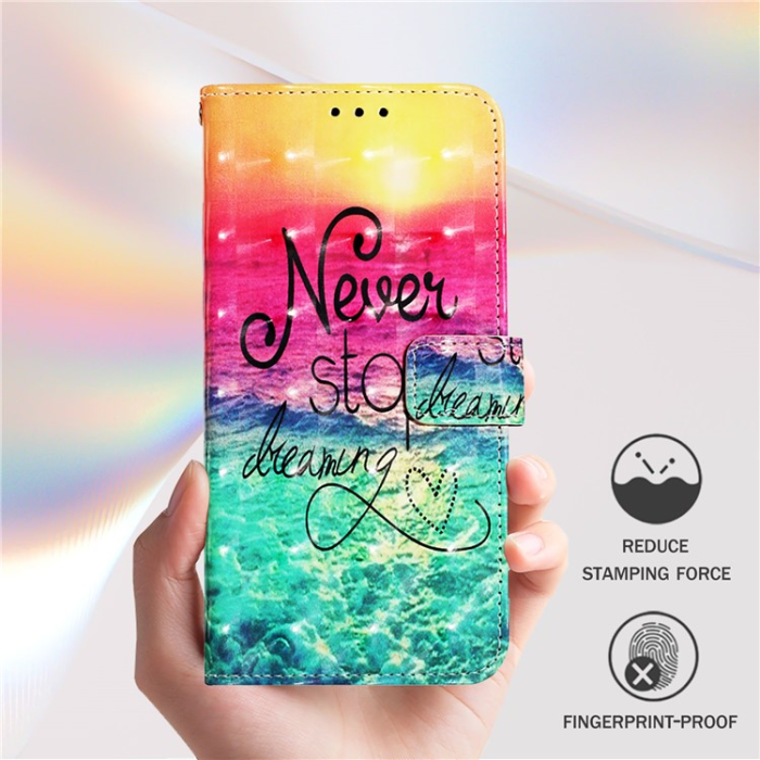 A-One Brand - iPhone 16e Plånboksfodral Printing Pattern Med Rem