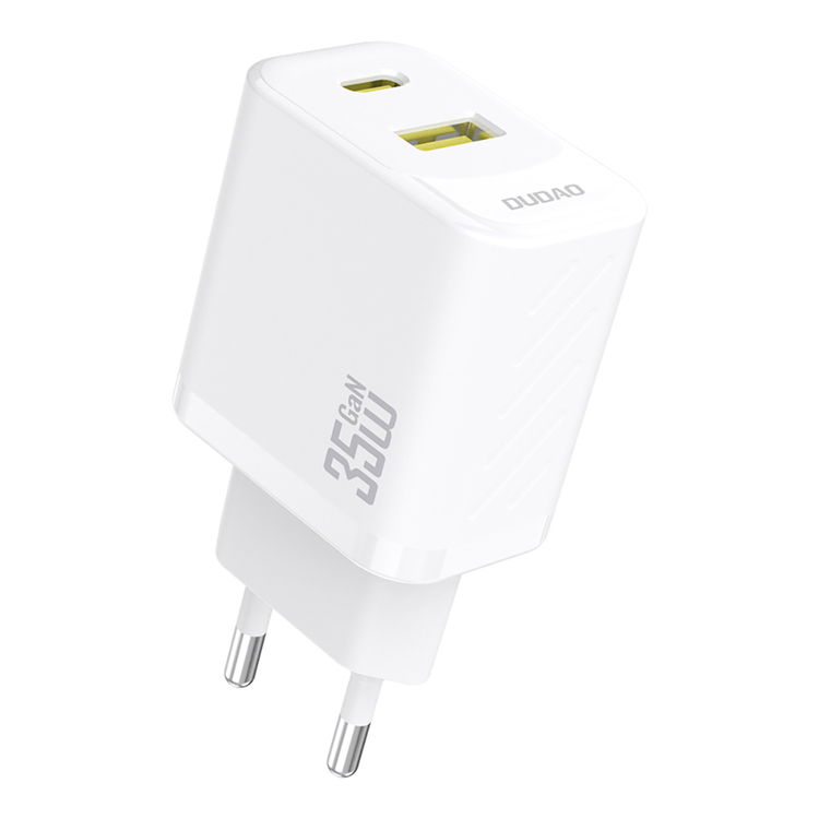 Dudao Snabbladdare USB-A - USB-C 35W GaN A27 Max (Vit) | 505295 | AlltMobil