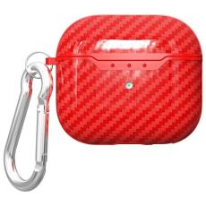 Beline - Beline AirPods 4 Skal Carbon - Röd