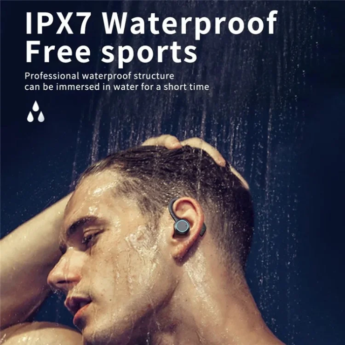 A-One Brand - Vattentäta In-Ear SportHörlurar Bluetooth BE1033 - Svart