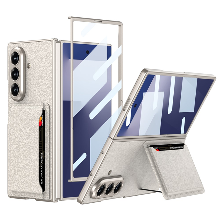 GKK Galaxy Z Fold 7 Mobilskal Korthållare Kickstativ - Titangrå | 2353 | AlltMobil