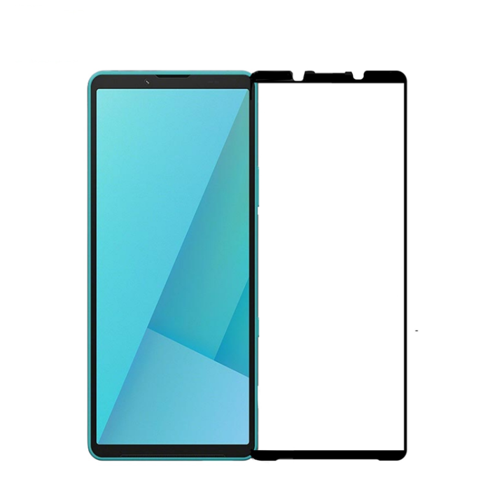 Mofi - Mofi Sony Xperia 10 VII Härdat Glas Skärmskydd Full Glue - Svart