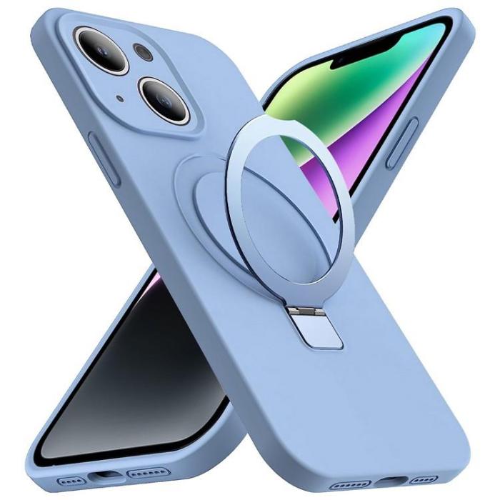 OEM - iPhone 14 Plus Mobilskal Magsafe Liquid Silikon - Ljusblå
