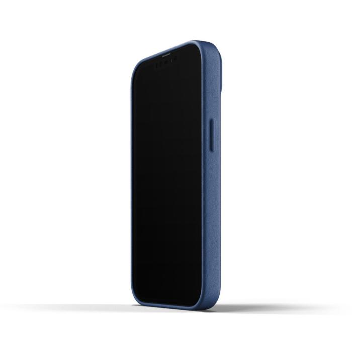 UTGATT5 - Mujjo Full Läder Plånboksfodral iPhone 13 - Monacoblå