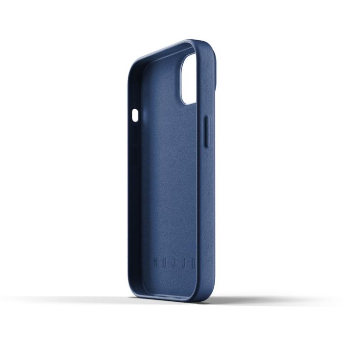 UTGATT5 - Mujjo Full Läder Plånboksfodral iPhone 13 - Monacoblå