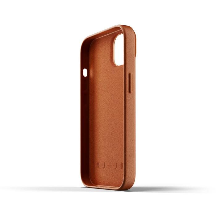 UTGATT5 - Mujjo Full Läder Plånboksfodral iPhone 13 - Tan
