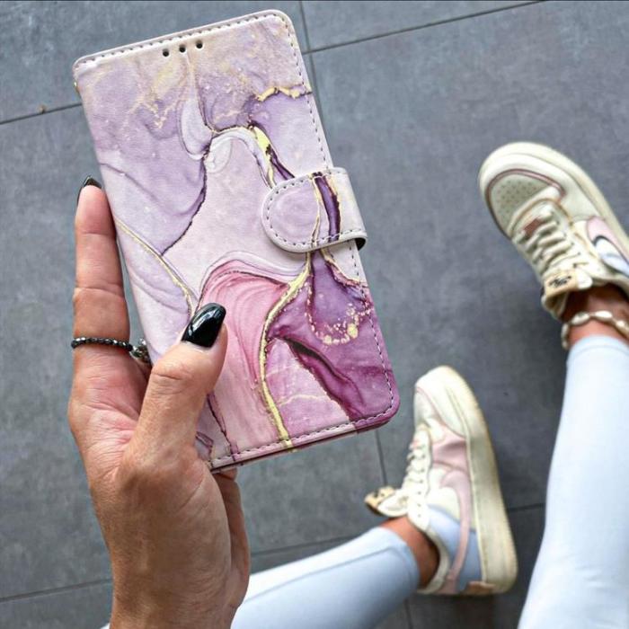 UTGATT - Marble Plånboksfodral Galaxy A13 4G/LTE - Färgrik Marmor