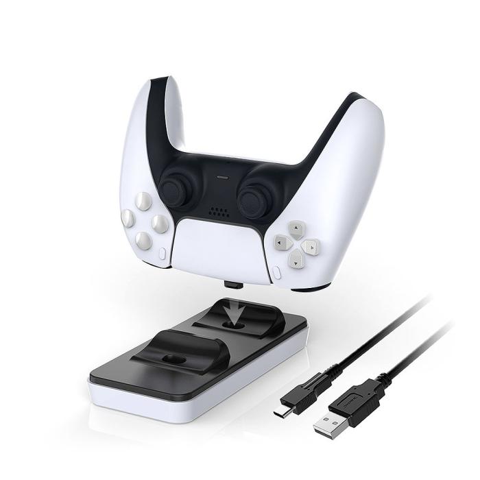 UTGATT5 - Dobe Laddnings station för PS5 Controllers - Vit