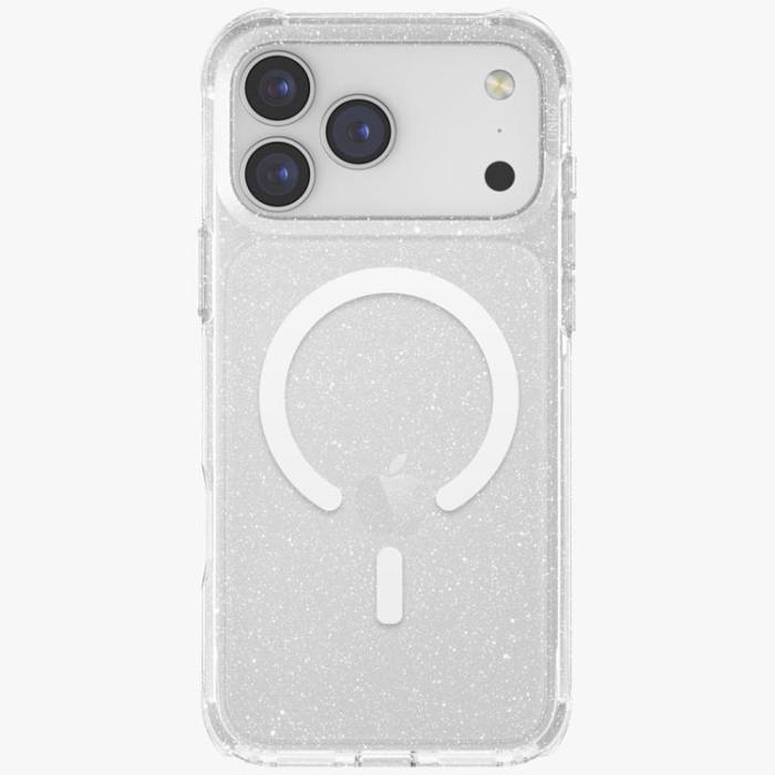 UNIQ - UNIQ iPhone 17 Pro Max Mobilskal MagSafe Lifepro Xtreme - Clear/Glitter