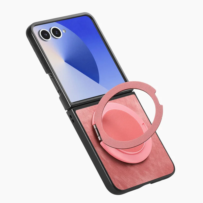 A-One Brand - Galaxy Z Flip 7 Mobilskal Magsafe Roterande Kickstand - Rosa