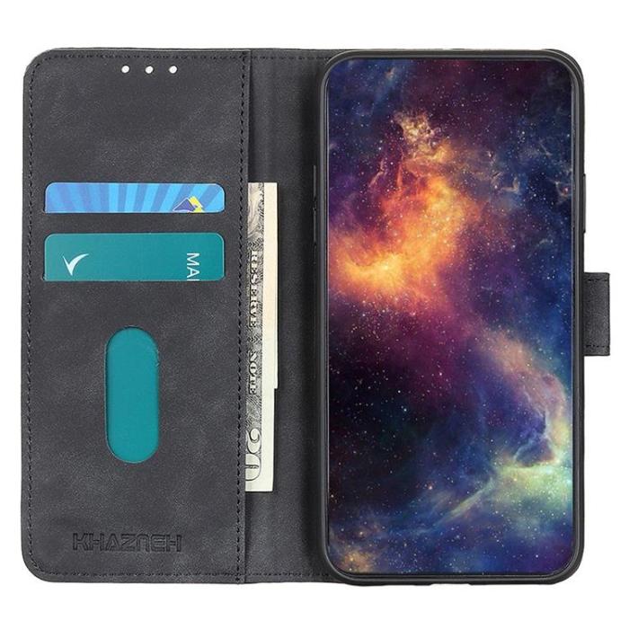 UTGATT1 - KHAZNEH Asus Zenfone 9 Plånboksfodral Retro Flip - Svart