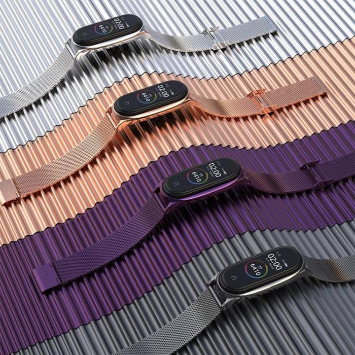UTGATT - Xiaomi Mi Smart Band 7 Strap Milaneseband - Svart