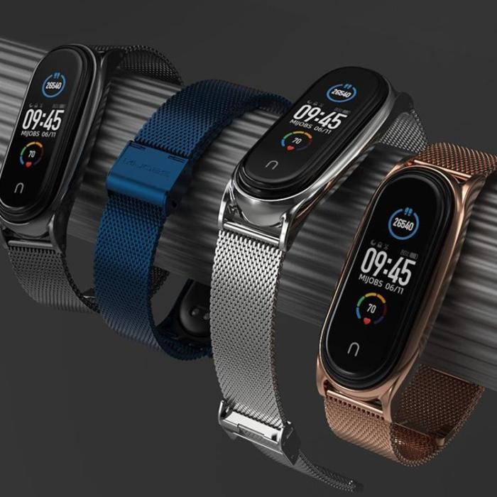 UTGATT - Xiaomi Mi Smart Band 7 Strap Milaneseband - Svart