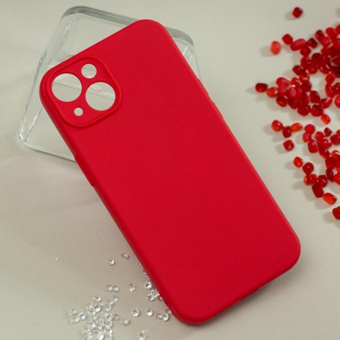 OEM - Silikonfodral till iPhone 13 Röd - Skyddande Mobilskal