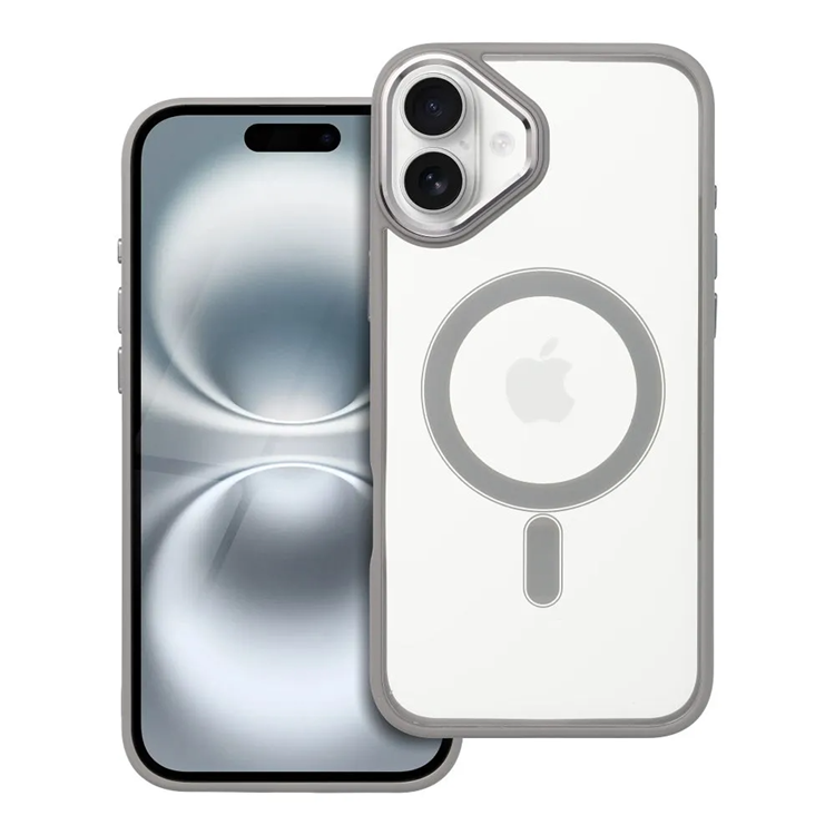 iPhone 16 Mobilskal Magsafe Color Edge - Titanium Grå | 2353 | AlltMobil