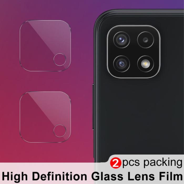 OEM - [2-PACK] Kameralinsskydd i Härdat Glas Samsung Galaxy A22 5G - Clear