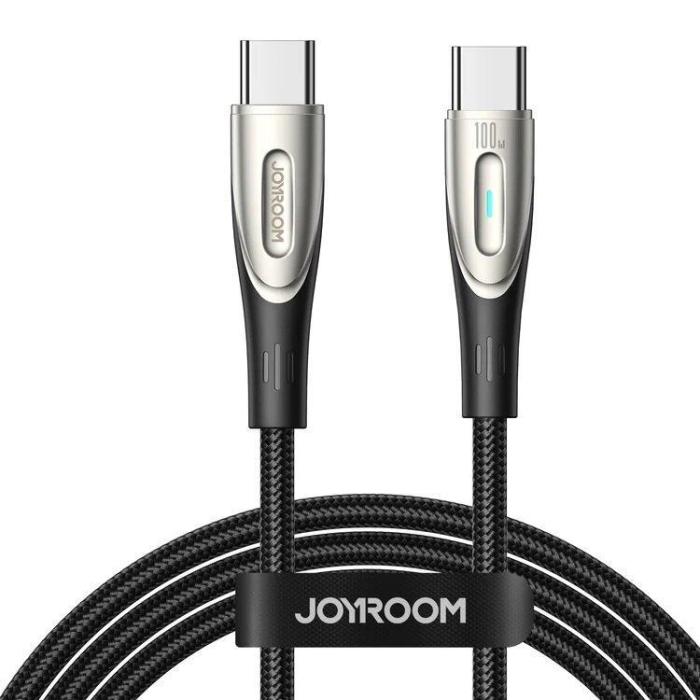 Joyroom - Joyroom USB-C till USB-C kabel 2m Stralight Series - Svart