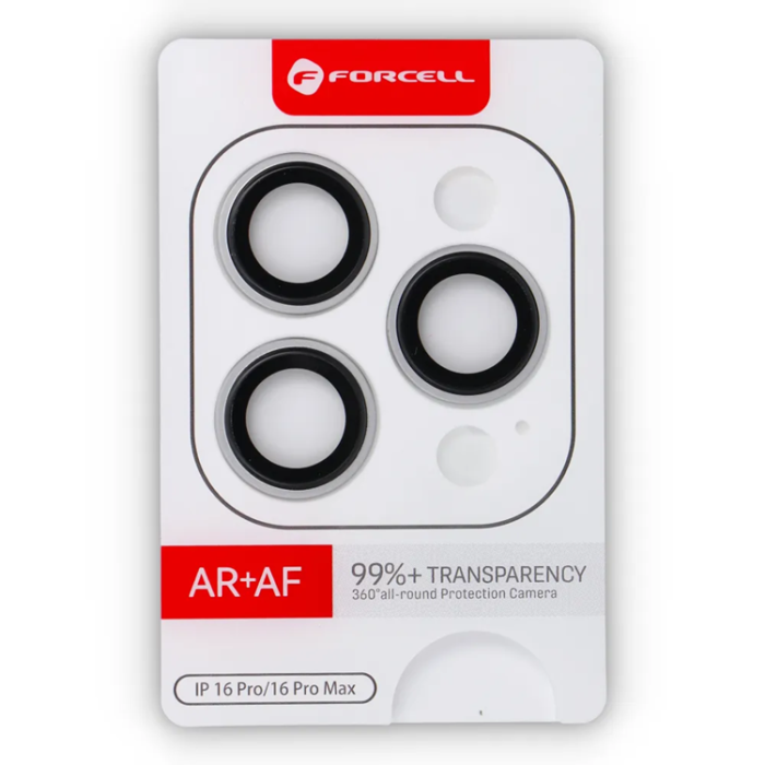 Forcell - Forcell iPhone 16 Pro/16 Pro Max Härdat Glas Kameraskydd Premium