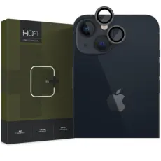 Hofi - Hofi iPhone 15 Plus/15 Kameralinsskydd i H&auml;rdat Glas - Svart