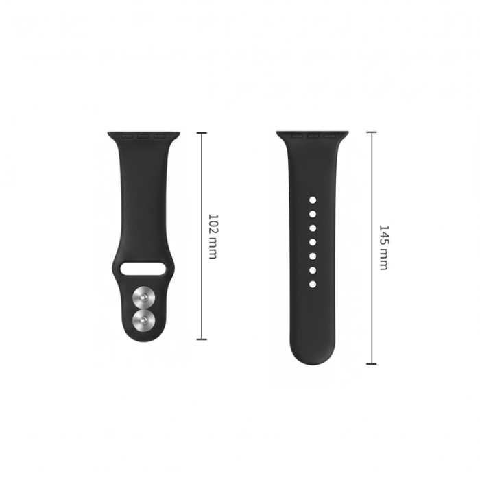 Tech-Protect - Tech-Protect Apple Watch (44/45/46/49mm) Armband - Svart