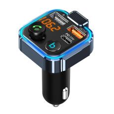OEM - BT23 Dual USB Digital Display Bil Bluetooth MP3 Spelare FM S&auml;ndare 20W svart