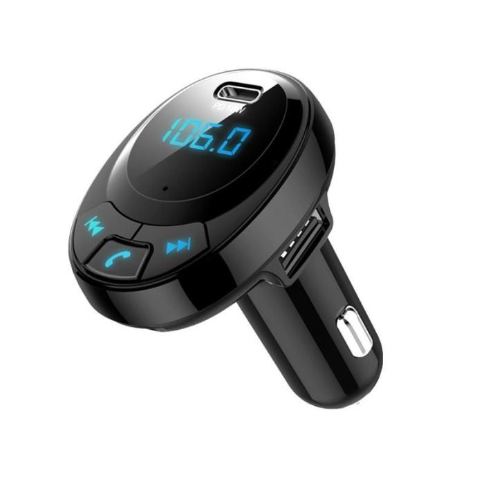 OEM - BT09 Bluetooth-kompatibel multifunktionell Billaddare med FM-sändare
