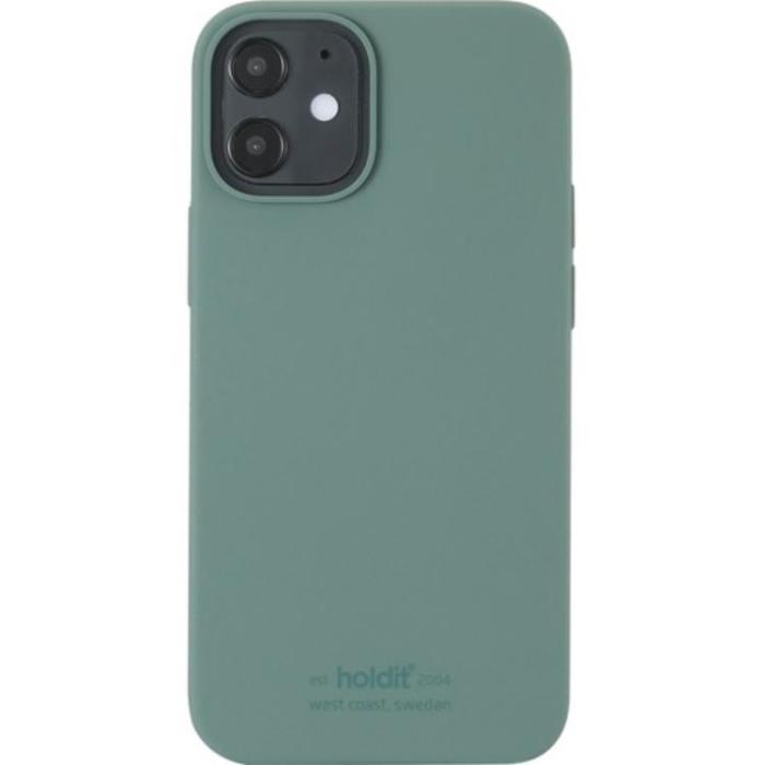 UTGATT1 - Holdit iPhone 12 Mini Skal Silikon - Moss Grön