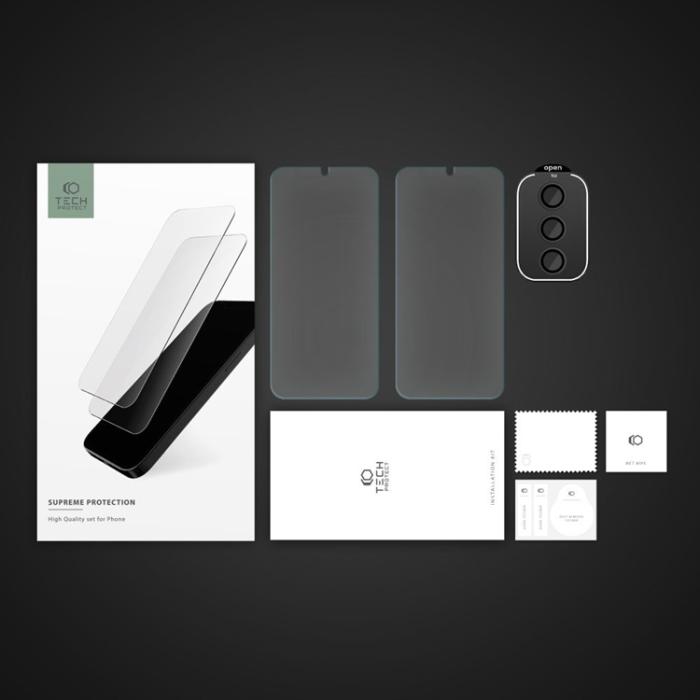 Tech-Protect - Tech-Protect Galaxy S24 Linsskydd i Härdat Glas Supreme Set