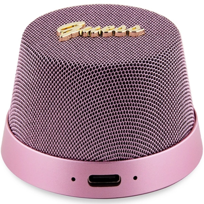 Guess - Guess Bluetooth Högtalare Magnetic Script Metal - Rosa
