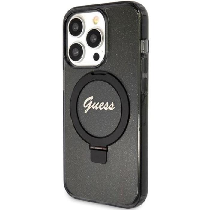 Guess - Guess iPhone 15 Pro Max Mobilskal Magsafe Script Glitter